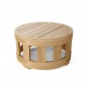 Anderson Teak Circular Coffee Table - Top Angled