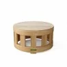 Anderson Teak Circular Coffee Table - Front - Anderson Teak Circular Coffee Table - Front