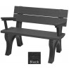 Polly Products Traditional Backed Bench With Arm1
