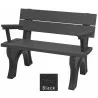 Polly Products Traditional Backed Bench With Arm1 - Polly Products Traditional Backed Bench With Arm1