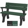 Polly Products Traditional Backed Bench With Arm7