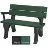 Polly Products Traditional Backed Bench With Arm7 - Polly Products Traditional Backed Bench With Arm7