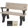 Polly Products Traditional Backed Bench With Arm6 - Polly Products Traditional Backed Bench With Arm6