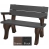 Polly Products Traditional Backed Bench With Arm3