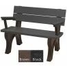 Polly Products Traditional Backed Bench With Arm3 - Polly Products Traditional Backed Bench With Arm3