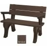 Polly Products Traditional Backed Bench With Arm5 - Polly Products Traditional Backed Bench With Arm5