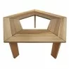 All Things Cedar 5-Sided Tree Bench - Top Angle - All Things Cedar 5-Sided Tree Bench - Top Angle
