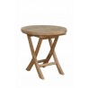 Anderson Teak Montage 20" Round Folding Table Side View