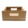 Nova Solo Bordeaux Teak Wooden Box - Front View - Nova Solo Bordeaux Teak Wooden Box - Front View