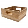 Nova Solo Bordeaux Teak Wooden Box - Angled View