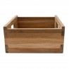 Nova Solo Bordeaux Teak Wooden Box - Side View