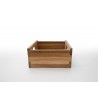 Nova Solo Bordeaux Teak Wooden Box - Side and Wide