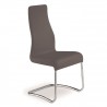 FLORENCE Collection Italian Gray Leather Dining Chair by Talenti Casa