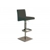 VITTORIA Italian Burgundy Leather Bar Stool 