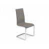 AURORA Italian Taupe Leather Dining Chair 