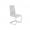 AURORA Italian White Leather Dining Chair 