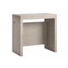 ERIKA Console Table In Light Grey Concrete Grain Melamine - Angled View 