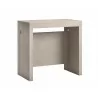 ERIKA Console Table In Light Grey Concrete Grain Melamine - Angled View  - ERIKA Console Table In Light Grey Concrete Grain Melamine - Angled View 