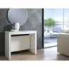 ERIKA Console Table In White Wood Grain Melamine - Lifestyle - ERIKA Console Table In White Wood Grain Melamine - Lifestyle