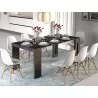 ELASTO Console Table In Black Marbled Grain Melamine - Lifestyle 1 - ELASTO Console Table In Black Marbled Grain Melamine - Lifestyle 1