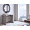 Casabianca Elasto Melamine Extendable Console / Dining Table - Gray Cement