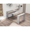 Casabianca Elasto Melamine Extendable Console / Dining Table - Gray Cement