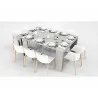ELASTO Console Table In Light Gray Concrete Grain Melamine - Top Angle Set - ELASTO Console Table In Light Gray Concrete Grain Melamine - Top Angle Set