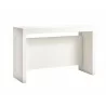 ELASTO Console Table In White Wood Grain Melamine - Angled in White BG - ELASTO Console Table In White Wood Grain Melamine - Angled in White BG