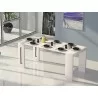 ELASTO Console Table In White Wood Grain Melamine - Lifestyle - ELASTO Console Table In White Wood Grain Melamine - Lifestyle
