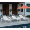 Telescope Casual Kendall Sling High Bed Armless Stacking Chaise - Telescope Casual Kendall Sling High Bed Armless Stacking Chaise