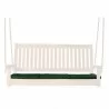 Teak Swing With Green Cushion - Teak Swing With Green Cushion
