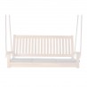 Teak Swing With White Cushion