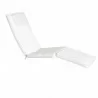 5 - Position Steamer Chair - White Cushion - 5 - Position Steamer Chair - White Cushion