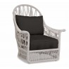 Dana Rope Wing Chair in Spectrum Carbon w/ Self Welt - Front Side Angle