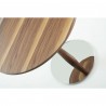 Bellini Baldo End Table in Light Walnut,High Gloss White,Brown Oak- Top Angle