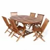 7-Piece Oval Folding Chair Set  - 7-Piece Oval Folding Chair Set 