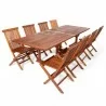 9-Piece Rectangle Folding Chair Set - 9-Piece Rectangle Folding Chair Set
