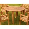 Tortuga Outdoor Jakarta Round 48" Dining Table Set