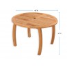 Tortuga Outdoor Jakarta Round 48" Dining Table Detailed