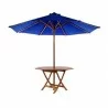 Teak Furniture Umbrella - Blue - Teak Furniture Umbrella - Blue