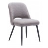 Zuo Modern Teddy Dining Chair in Gray - Angled View