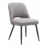 Zuo Modern Teddy Dining Chair in Gray - Angled View - Zuo Modern Teddy Dining Chair in Gray - Angled View