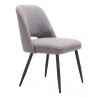Zuo Modern Teddy Dining Chair in Gray - Side View