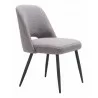 Zuo Modern Teddy Dining Chair in Gray - Side View - Zuo Modern Teddy Dining Chair in Gray - Side View