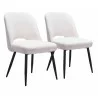 Zuo Modern Teddy Dining Chair in Ivory - Set of 2 - Zuo Modern Teddy Dining Chair in Ivory - Set of 2