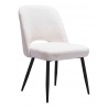 Zuo Modern Teddy Dining Chair in Ivory - Angled View