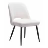 Zuo Modern Teddy Dining Chair in Ivory - Angled View - Zuo Modern Teddy Dining Chair in Ivory - Angled View