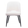 Zuo Modern Teddy Dining Chair in Ivory - Front View