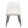 Zuo Modern Teddy Dining Chair in Ivory - Front View - Zuo Modern Teddy Dining Chair in Ivory - Front View