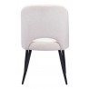 Zuo Modern Teddy Dining Chair in Ivory - Back View
